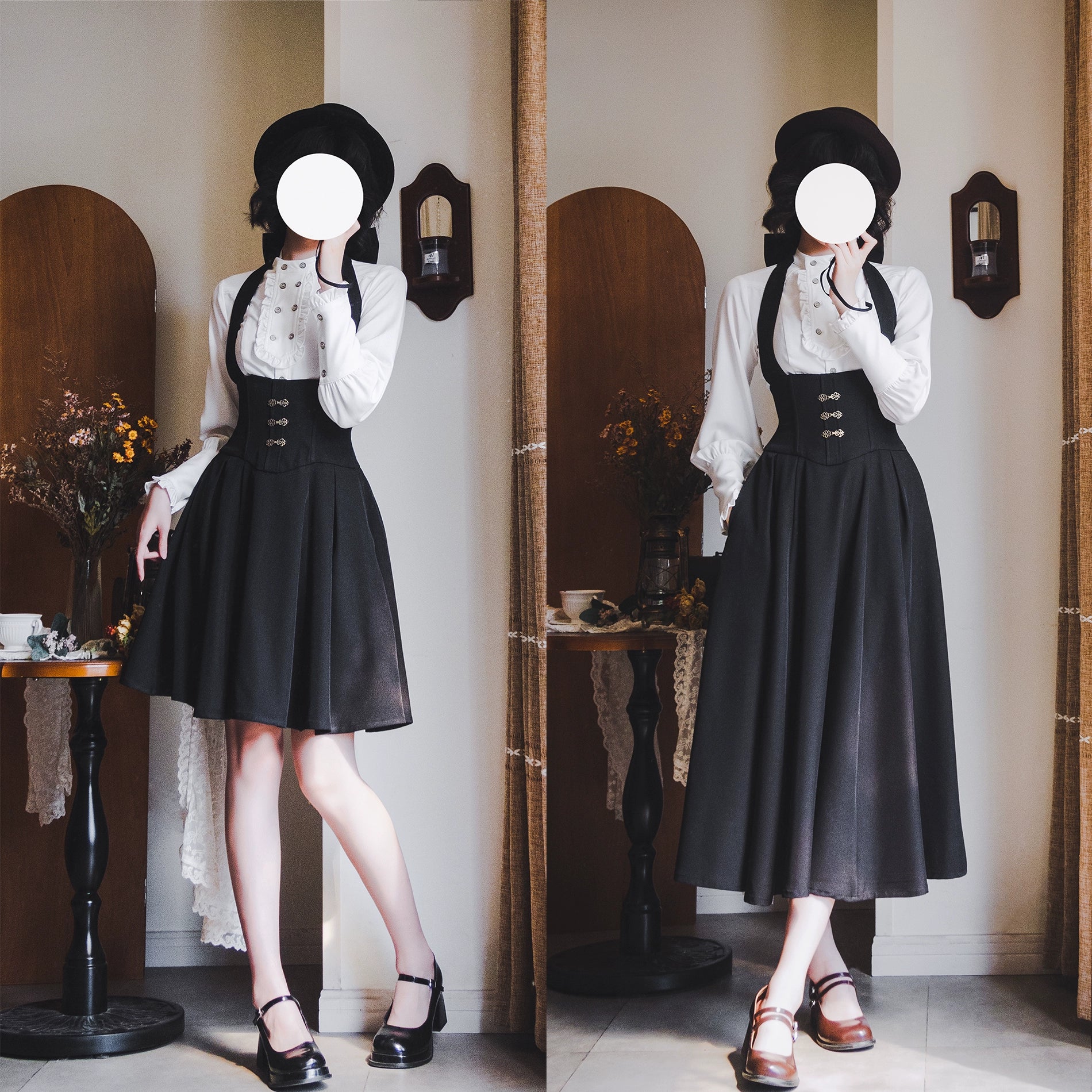 Vintage Lolita Fishbone Halter SK, Autumn Jacket - Image 16