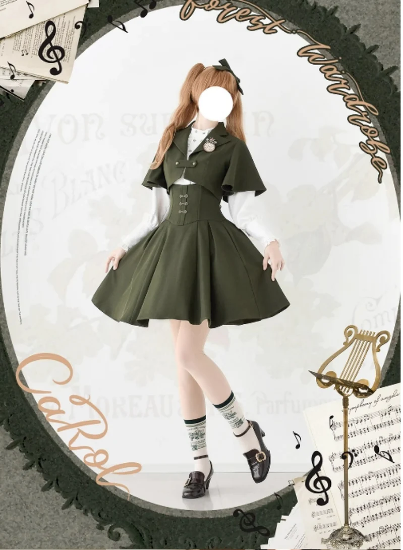 Vintage Lolita Fishbone Halter SK, Autumn Jacket - Image 19