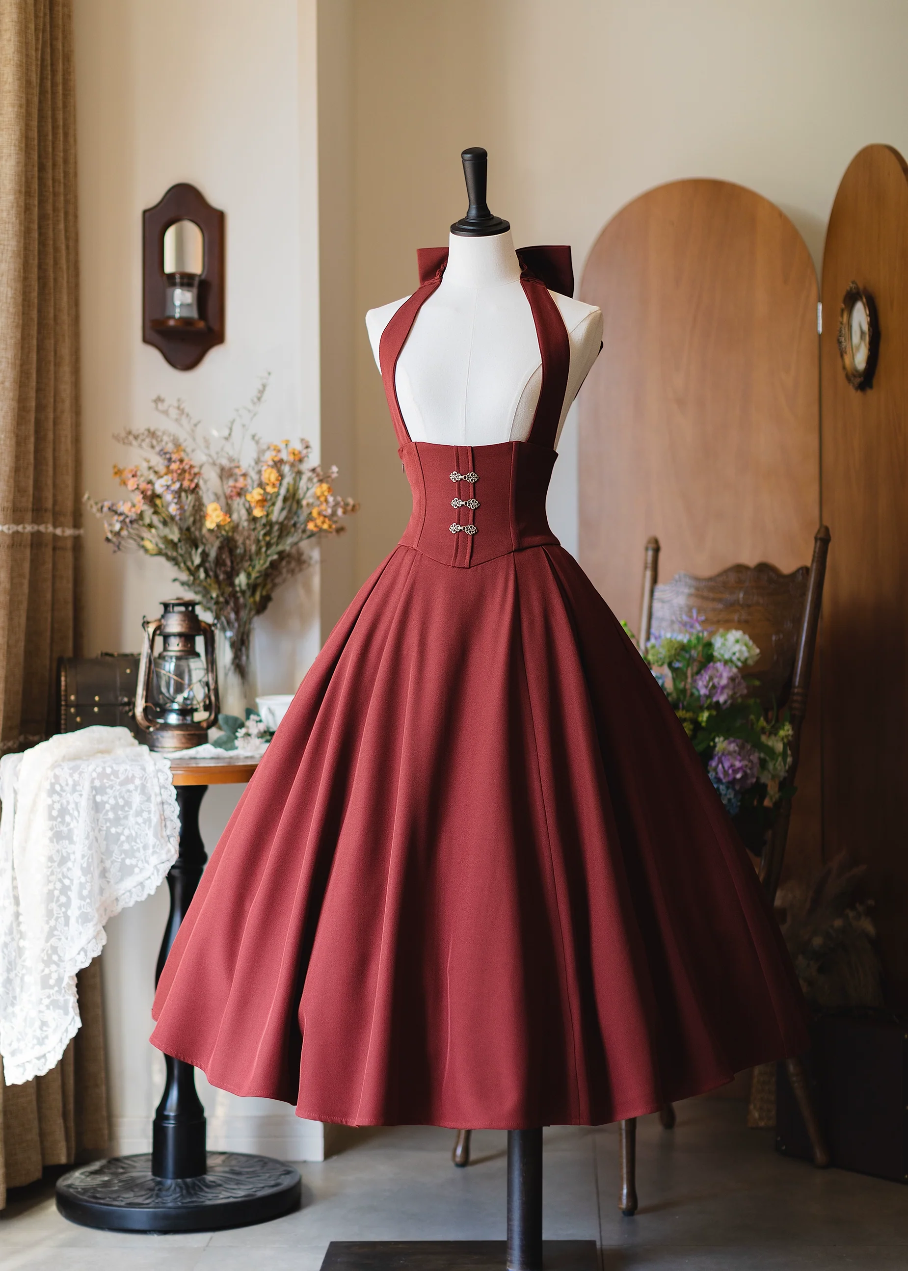 Vintage Lolita Fishbone Halter SK, Autumn Jacket - Image 3