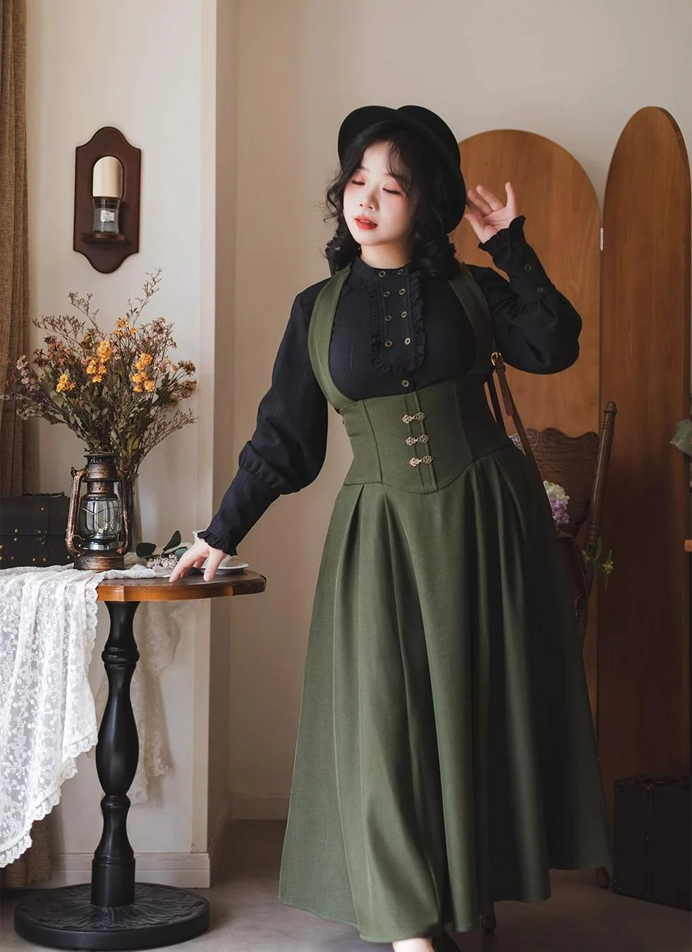 Vintage Lolita Fishbone Halter SK, Autumn Jacket - Image 43