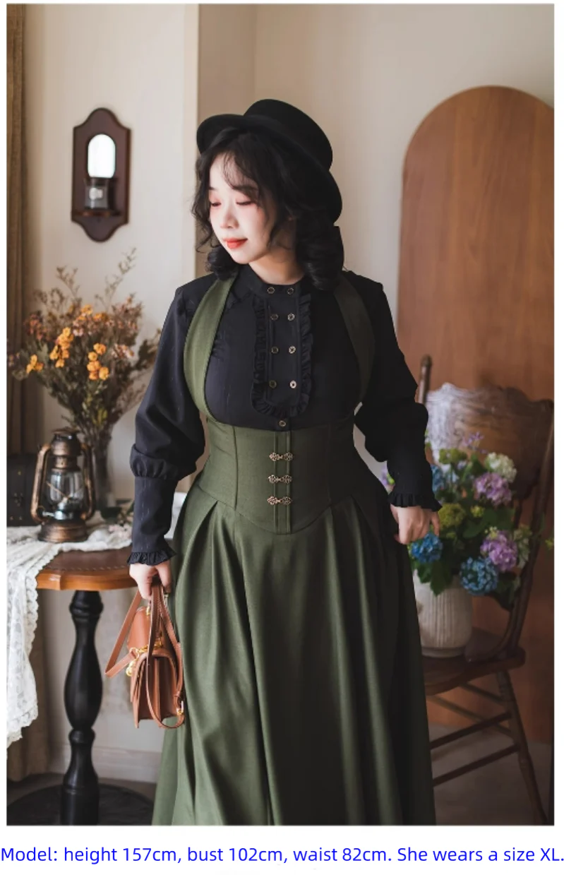 Vintage Lolita Fishbone Halter SK, Autumn Jacket - Image 44
