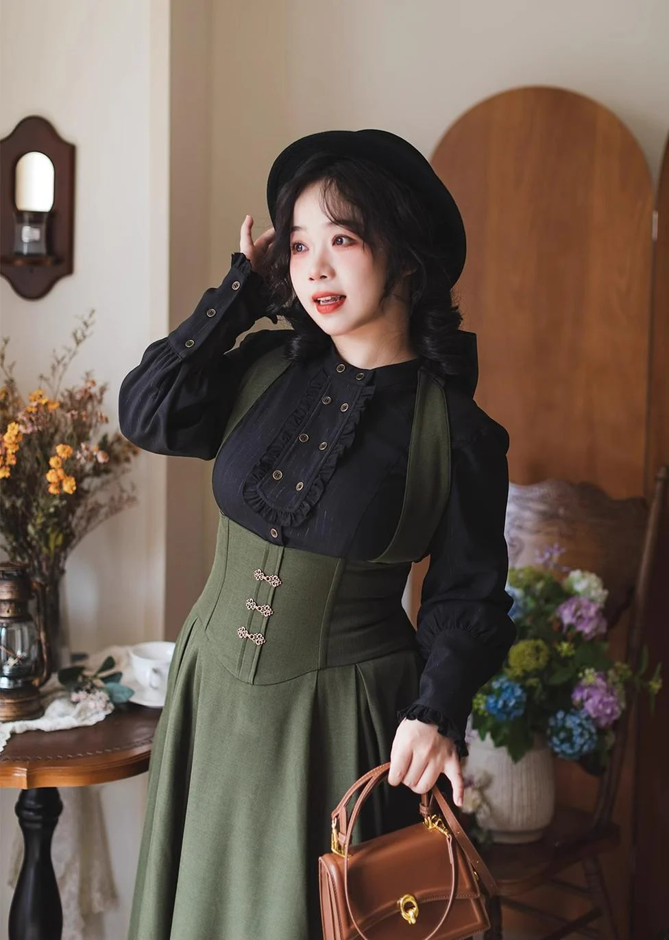 Vintage Lolita Fishbone Halter SK, Autumn Jacket - Image 45