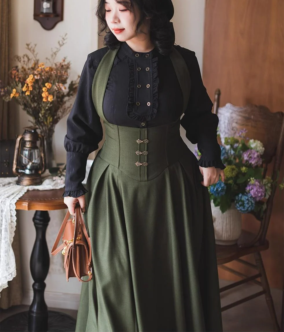 Vintage Lolita Fishbone Halter SK, Autumn Jacket - Image 46