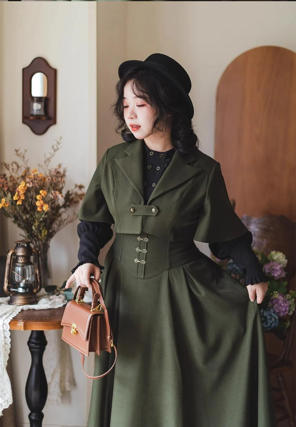 Vintage Lolita Fishbone Halter SK, Autumn Jacket - Image 47