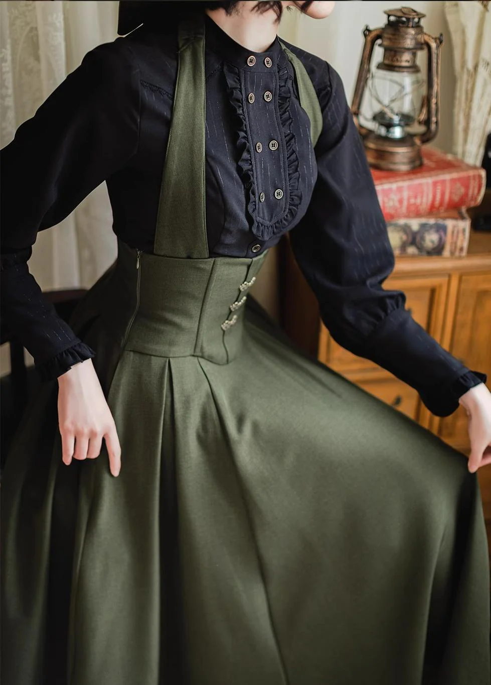 Vintage Lolita Fishbone Halter SK, Autumn Jacket - Image 48