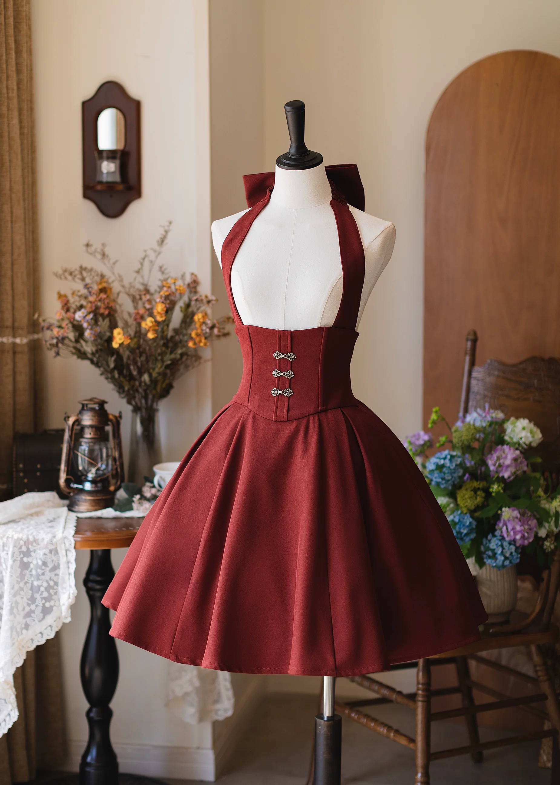 Vintage Lolita Fishbone Halter SK, Autumn Jacket - Image 5