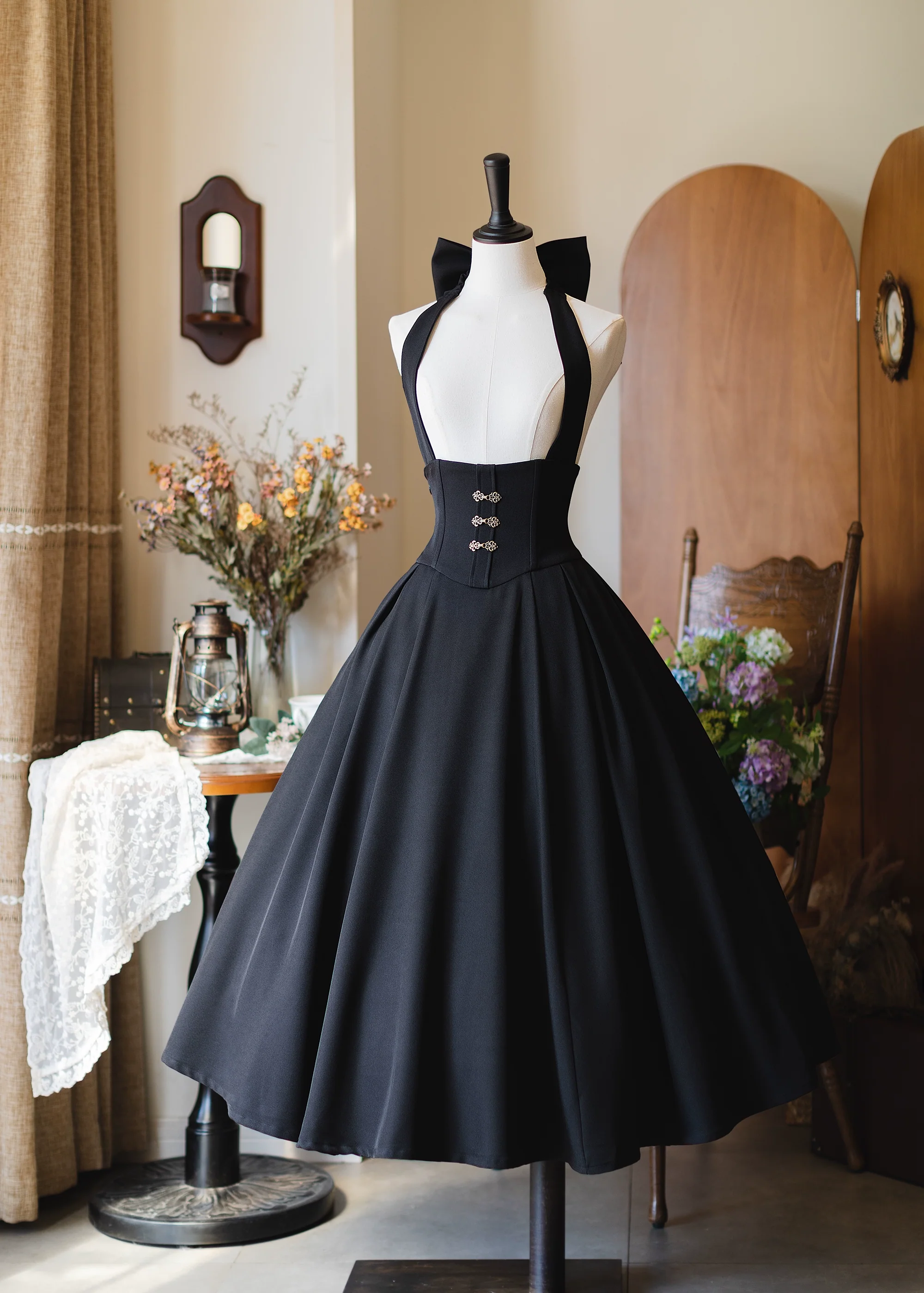 Vintage Lolita Fishbone Halter SK, Autumn Jacket - Image 6