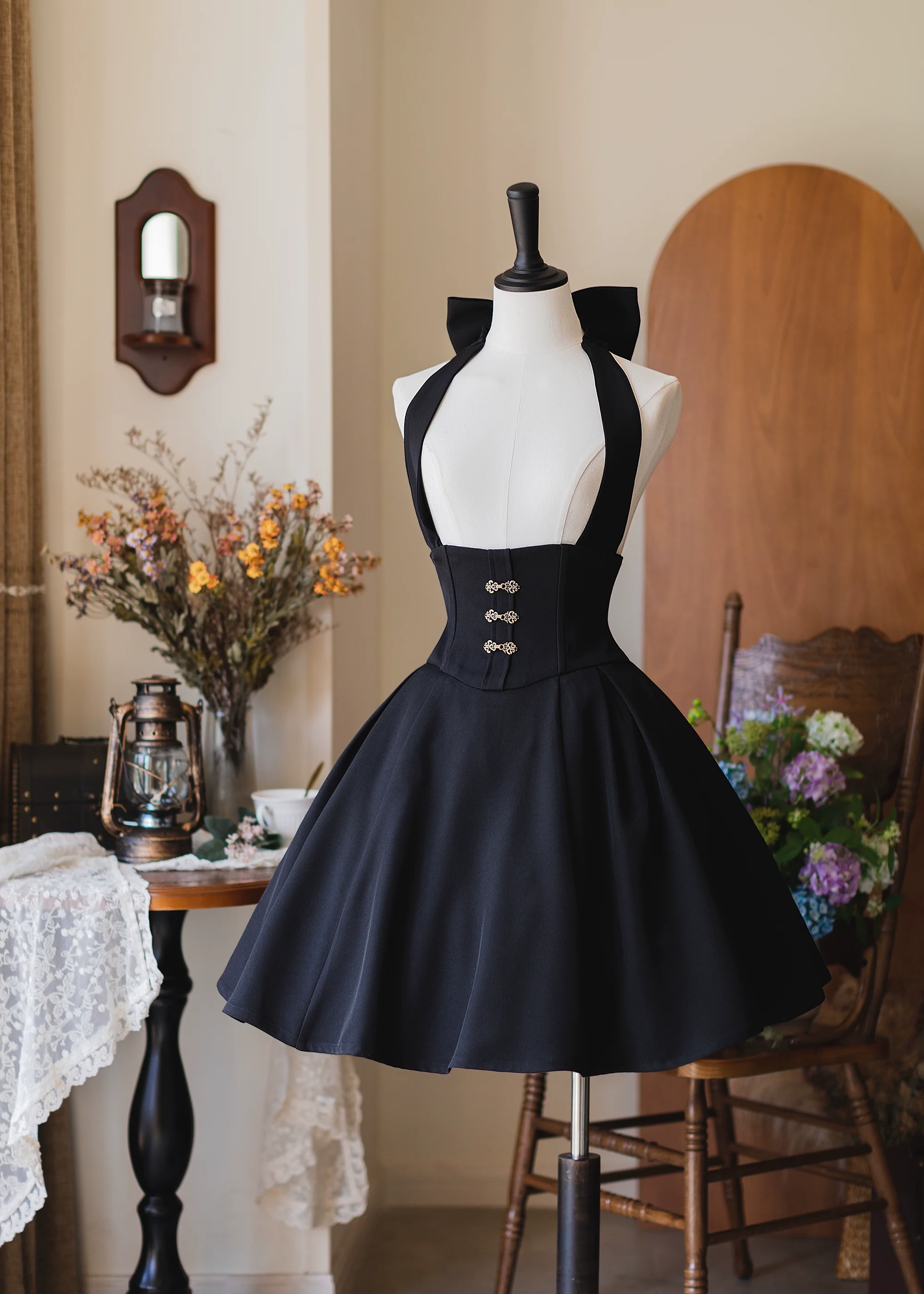 Vintage Lolita Fishbone Halter SK, Autumn Jacket - Image 7