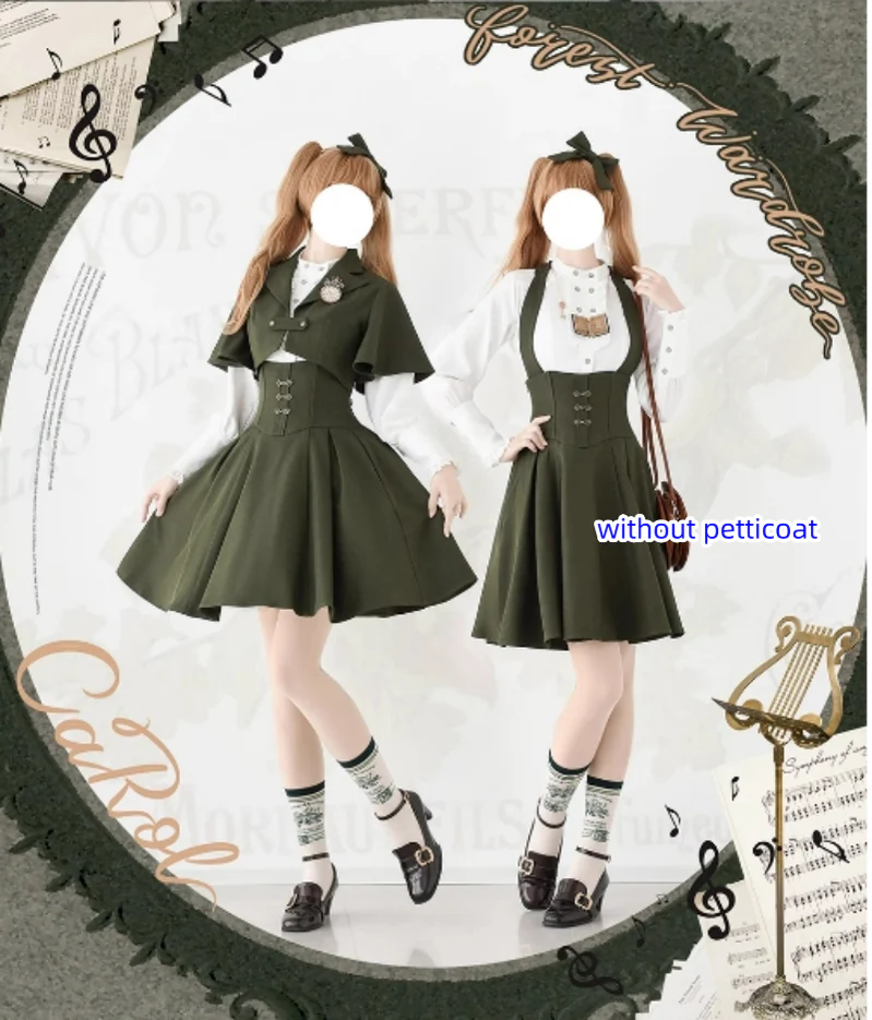 Vintage Lolita Fishbone Halter SK, Autumn Jacket - Image 9