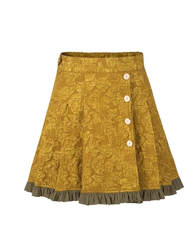 Gilded Age - Vintage Lolita Vest Suit, Oil Painting Style Skirt Coat - Image 11
