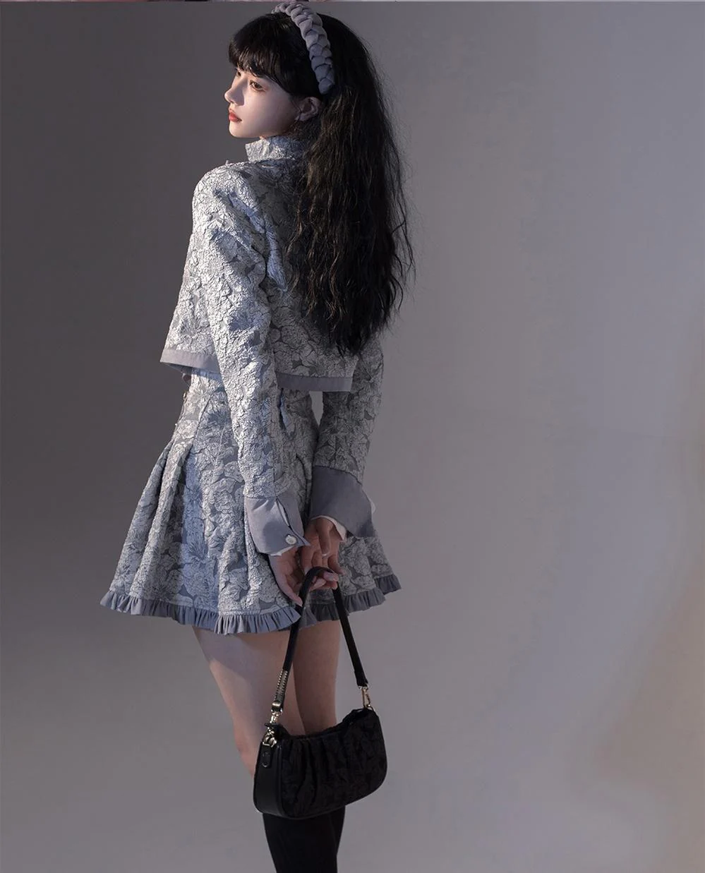 Gilded Age - Vintage Lolita Vest Suit, Oil Painting Style Skirt Coat - Image 29