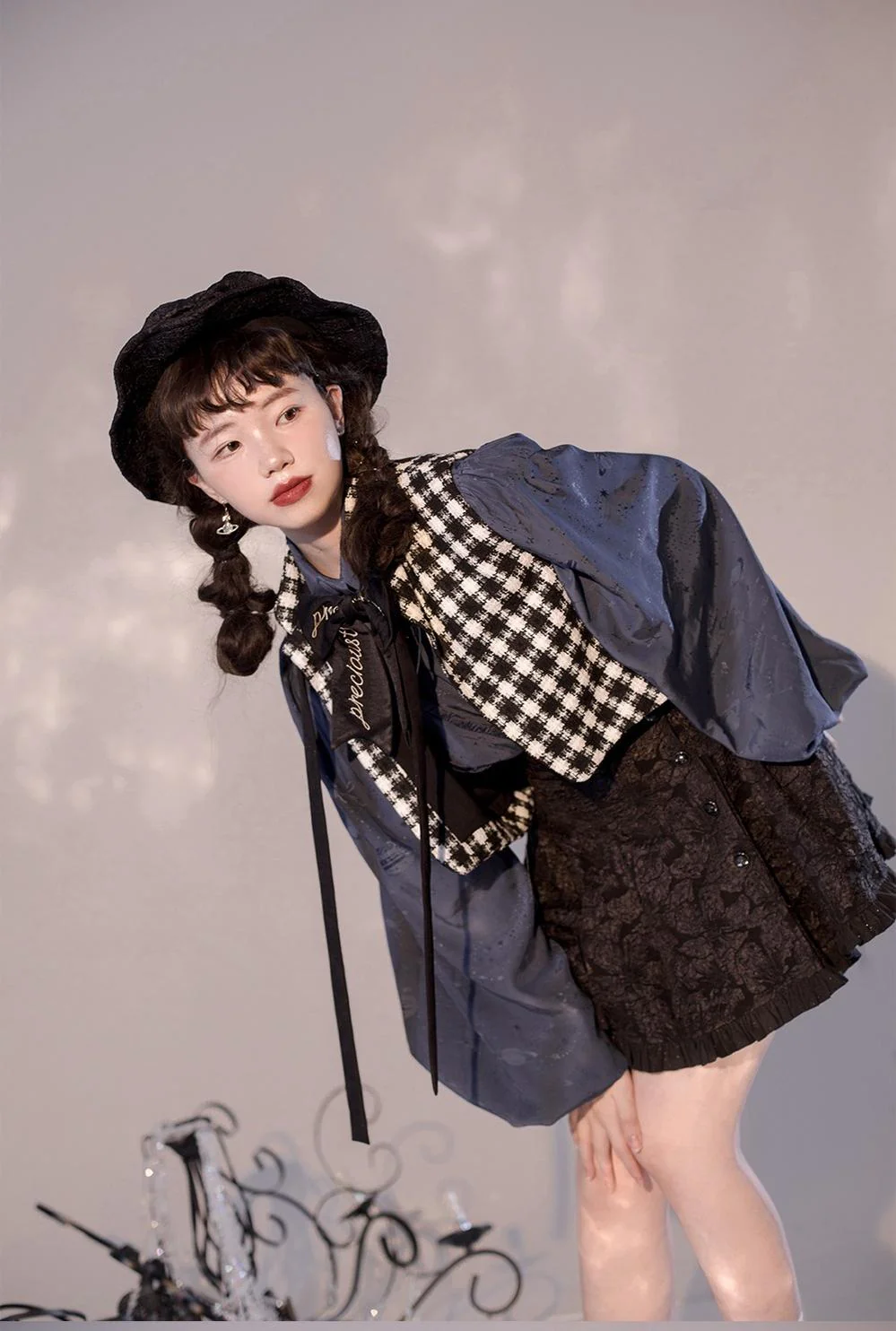 Gilded Age - Vintage Lolita Vest Suit, Oil Painting Style Skirt Coat - Image 36