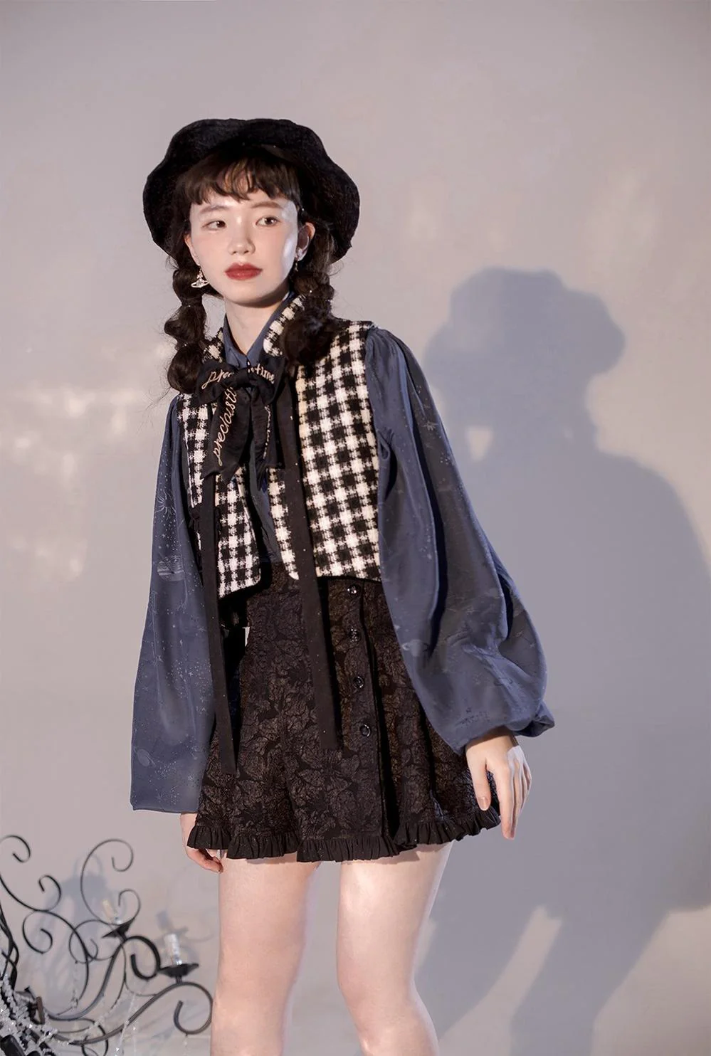Gilded Age - Vintage Lolita Vest Suit, Oil Painting Style Skirt Coat - Image 37