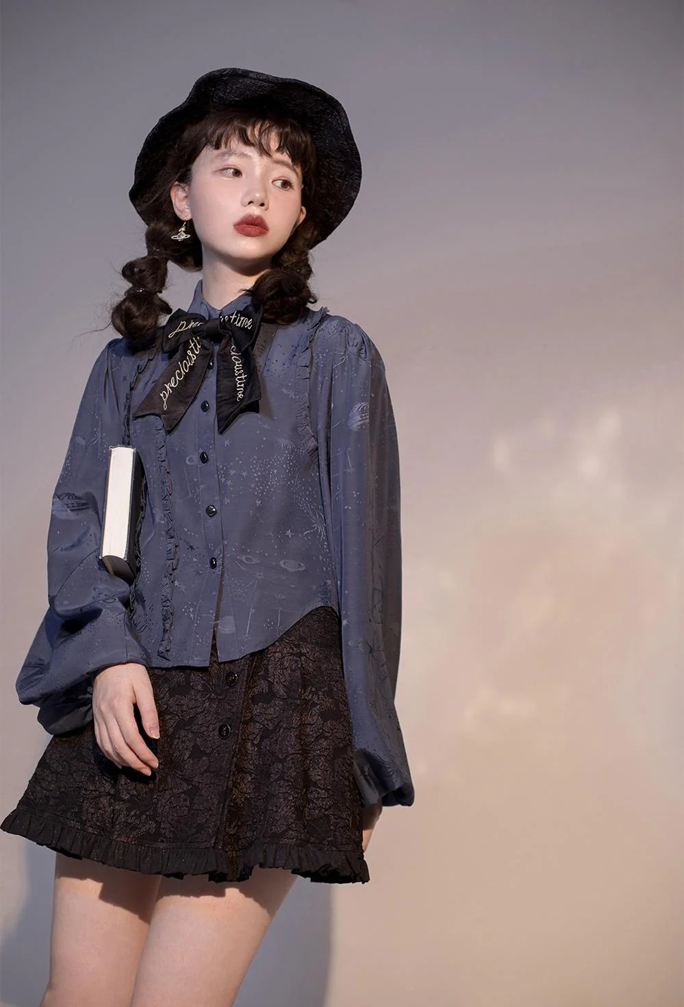 Gilded Age - Vintage Lolita Vest Suit, Oil Painting Style Skirt Coat - Image 38