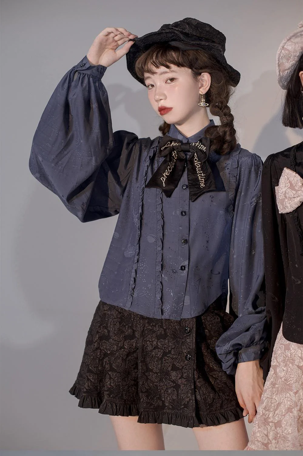 Gilded Age - Vintage Lolita Vest Suit, Oil Painting Style Skirt Coat - Image 39