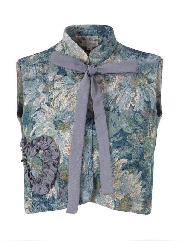 Gilded Age - Vintage Lolita Vest Suit, Oil Painting Style Skirt Coat - Image 9