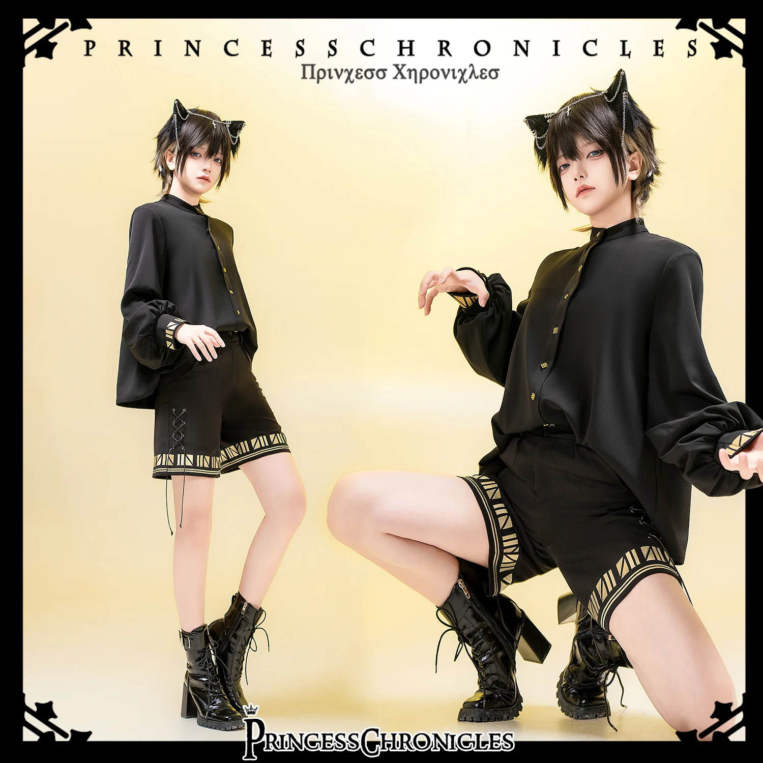 Black Cat - Vintage Ouji Lolita Necklace - Image 6