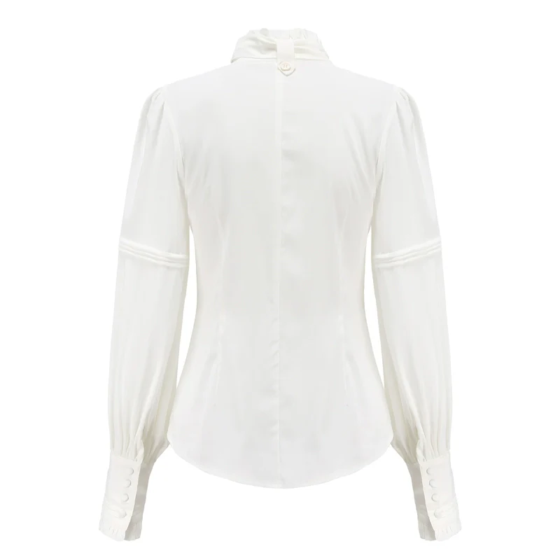Endless Promises - Vintage Ouji Lolita Shirt with Ruffle and Jabot Collar - Image 6