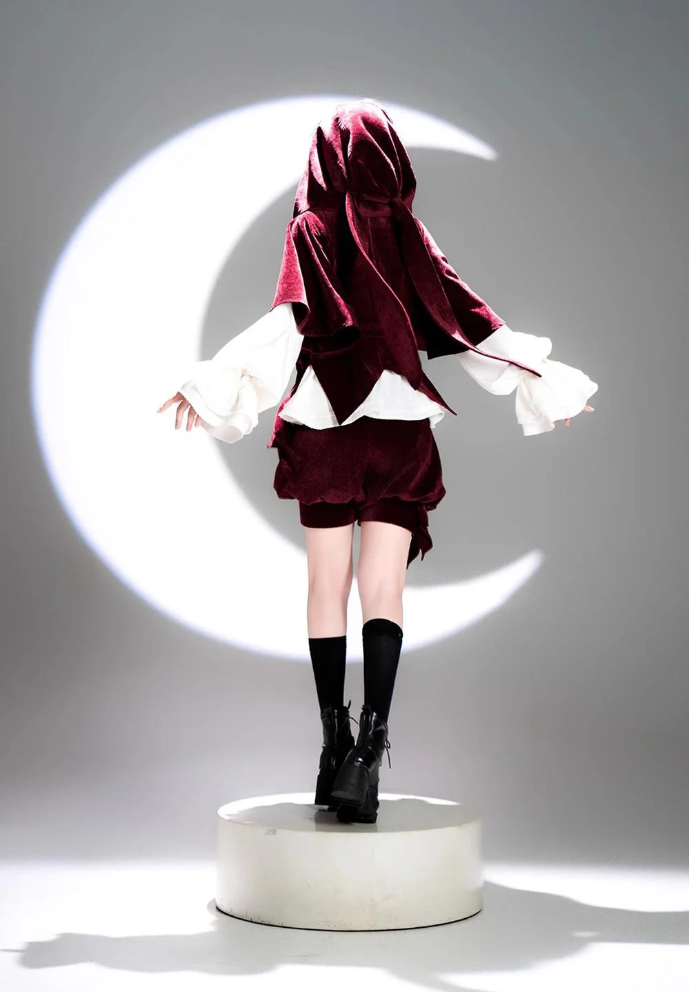 Hunting Rabbit - Vintage Red Ouji Suit With Bunny Ear Hooded Jacket - Image 22