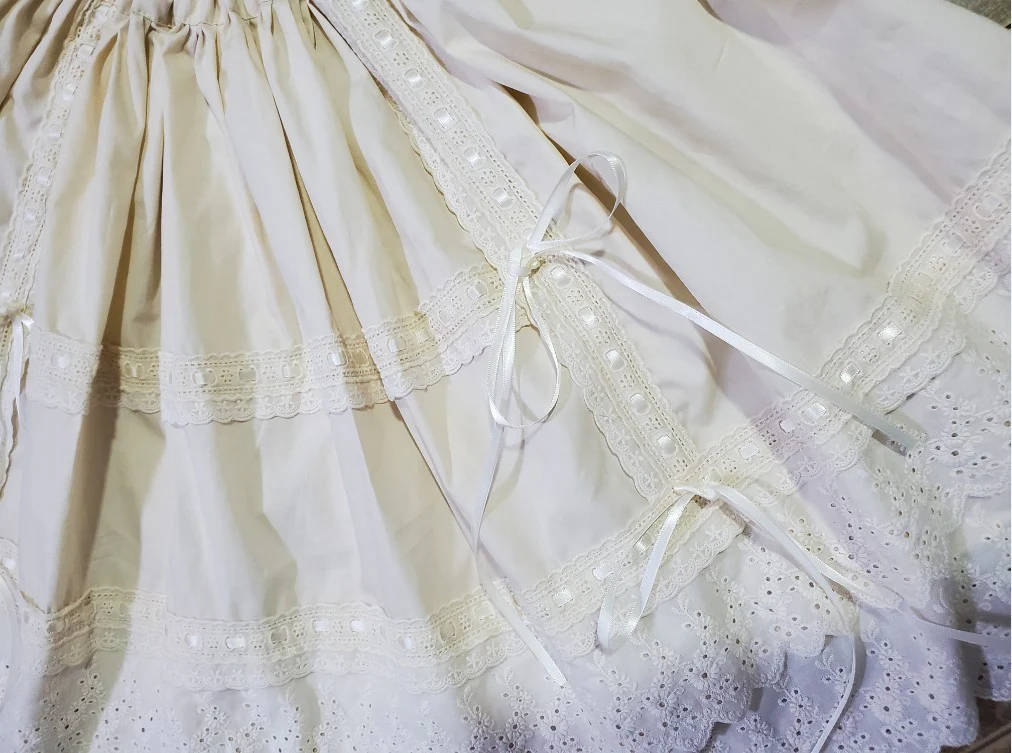 Cotton Embroidery Lolita Underskirt - Image 3