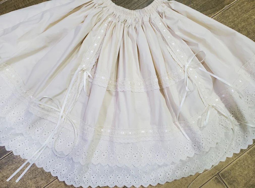 Cotton Embroidery Lolita Underskirt - Image 4