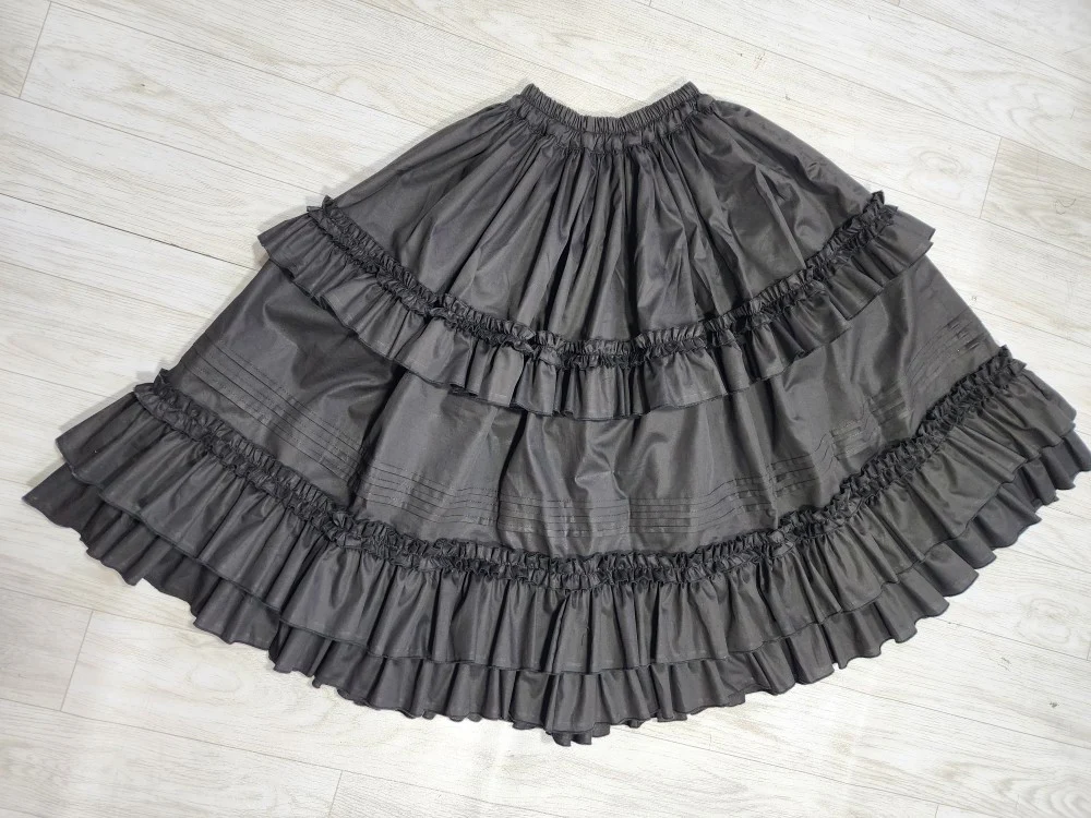Cotton Lolita Petticoat Ruffled Hem Customized Skirt - Image 3