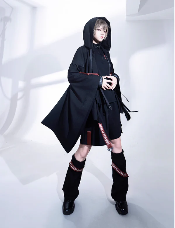 Nameless Blade - Waste Soil Ouji Lolita Black Shorts and Leggings - Image 5