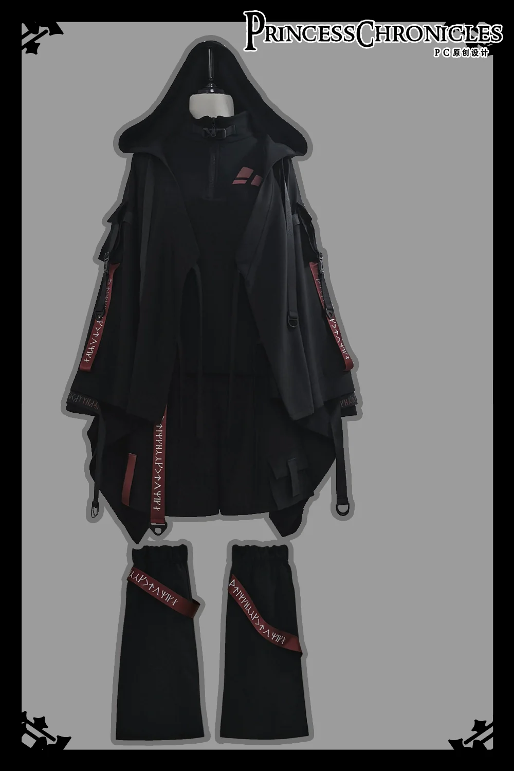Nameless Blade - Waste Soil Ouji Lolita Black Shorts and Leggings - Image 7