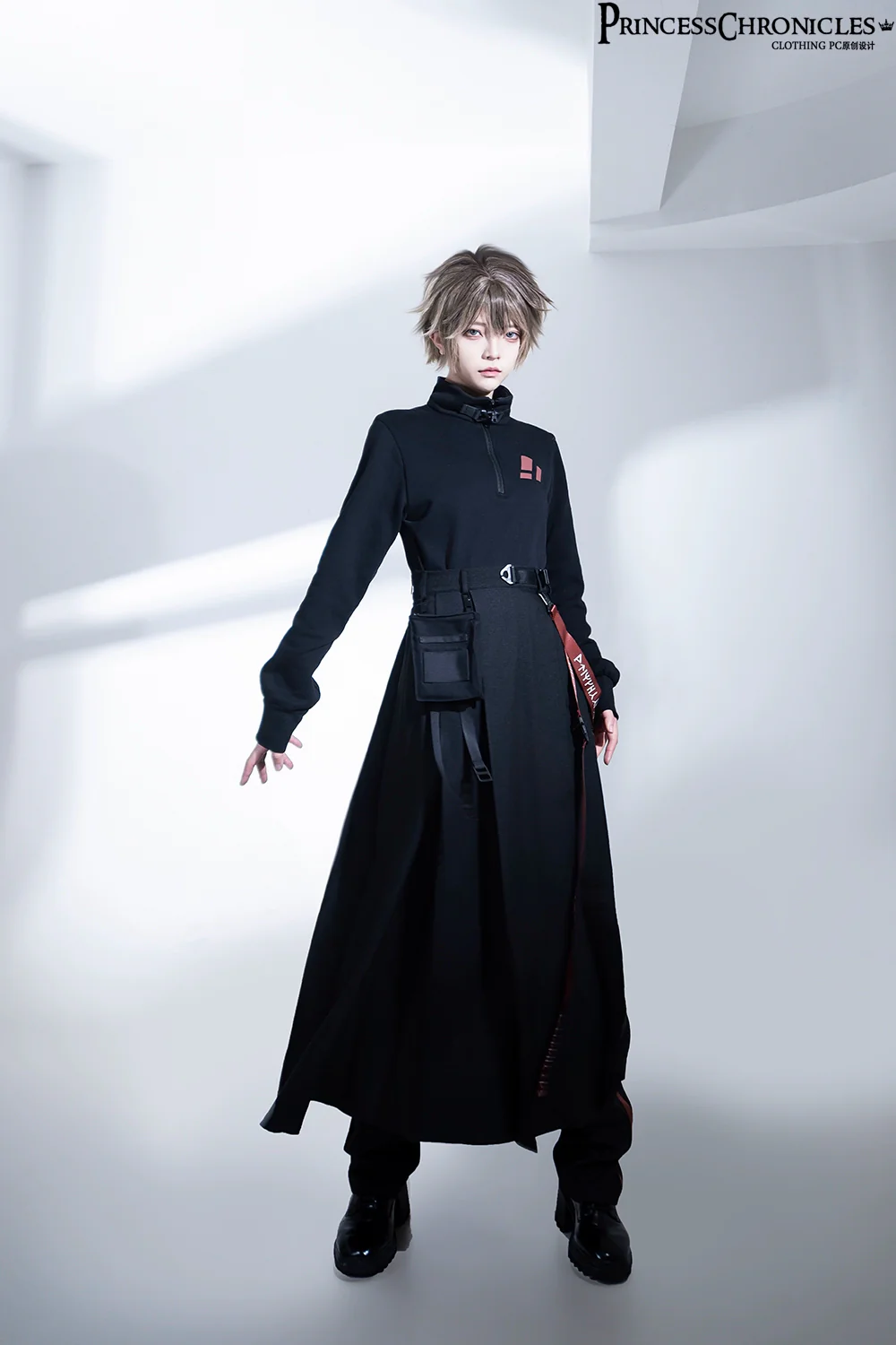 Nameless Blade - Waste Soil Ouji Lolita Slim Black Pants - Image 11
