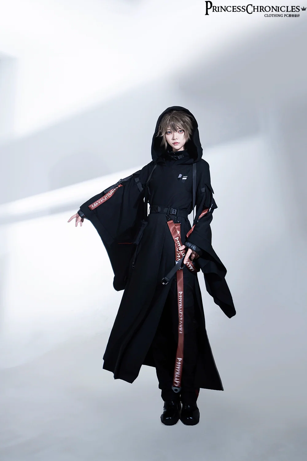 Nameless Blade - Waste Soil Ouji Lolita Slim Black Pants - Image 12