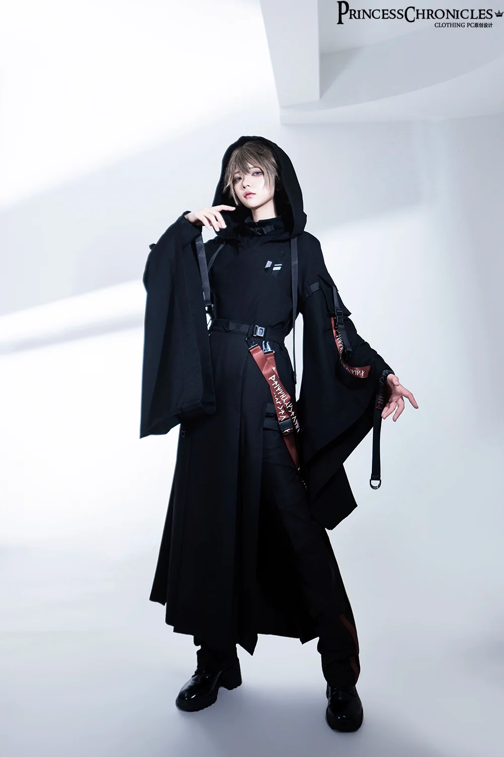 Nameless Blade - Waste Soil Ouji Lolita Slim Black Pants - Image 13
