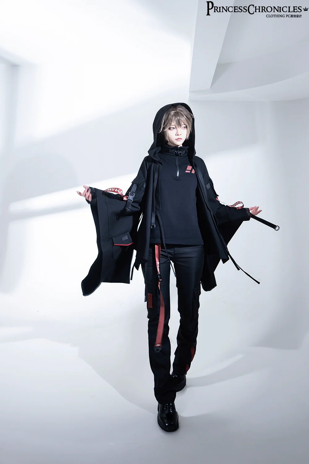 Nameless Blade - Waste Soil Ouji Lolita Slim Black Pants - Image 16