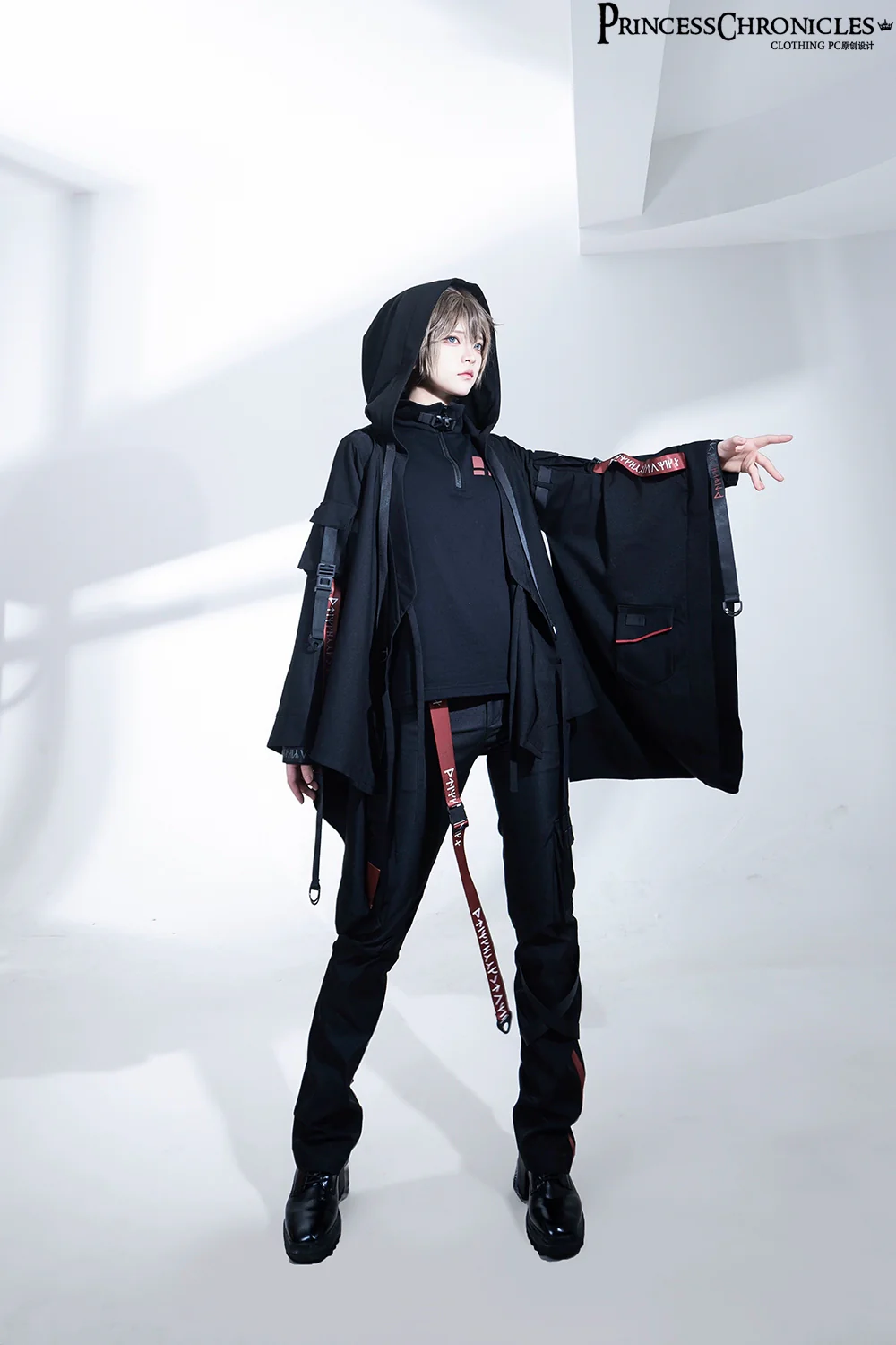 Nameless Blade - Waste Soil Ouji Lolita Slim Black Pants - Image 18