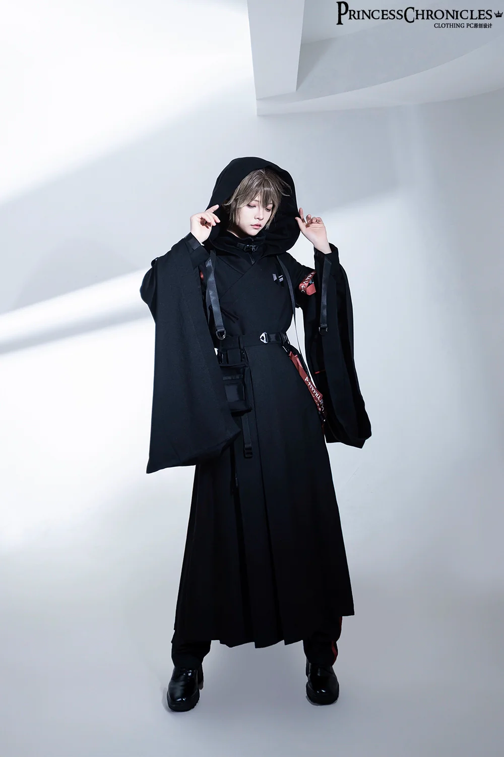 Nameless Blade - Waste Soil Ouji Lolita Slim Black Pants - Image 19