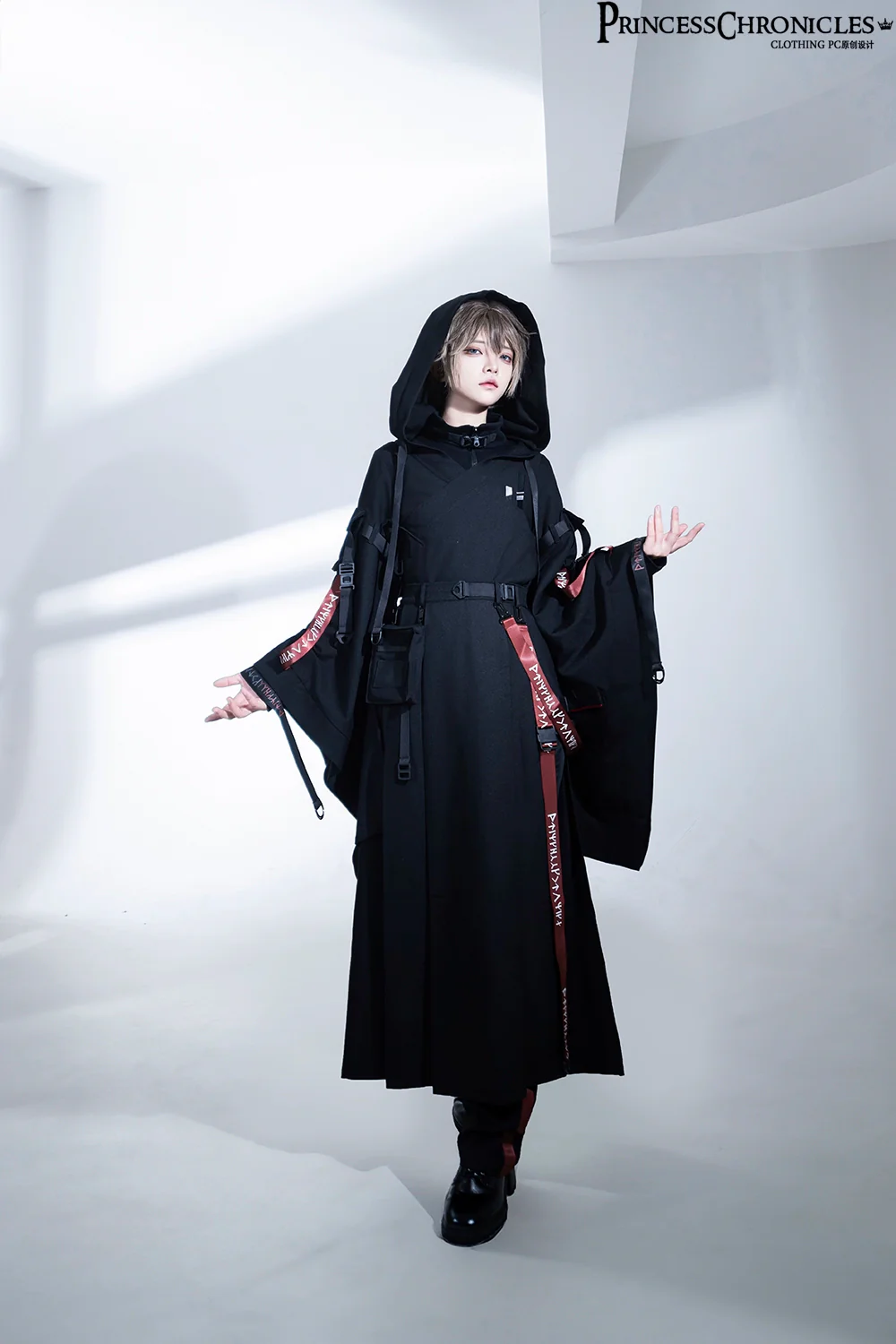 Nameless Blade - Waste Soil Ouji Lolita Slim Black Pants - Image 20