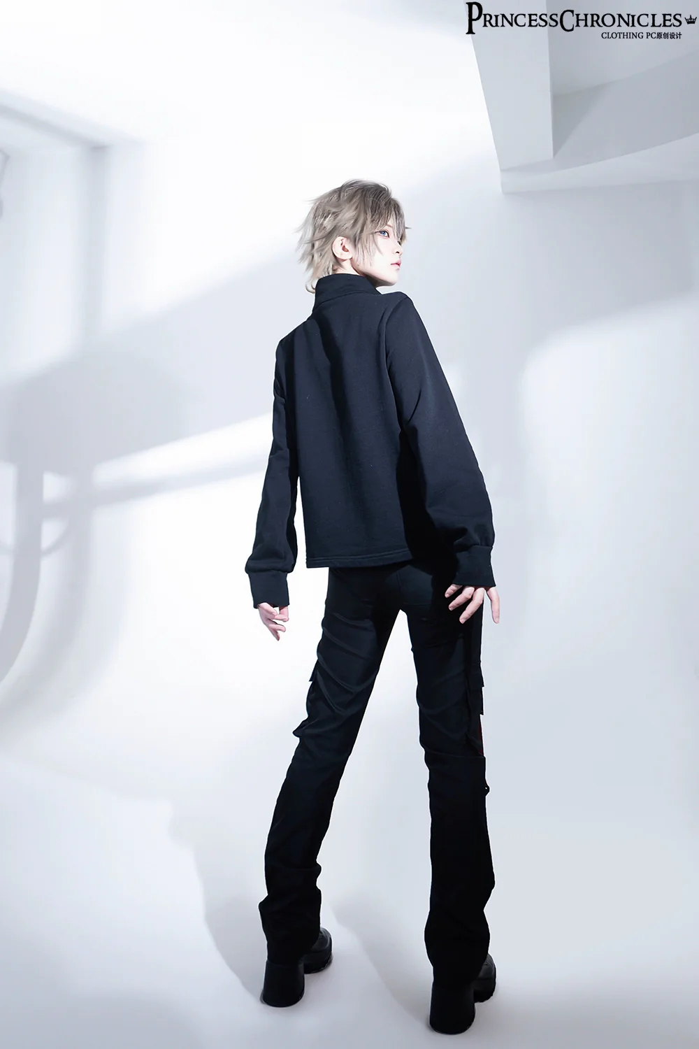 Nameless Blade - Waste Soil Ouji Lolita Slim Black Pants - Image 21
