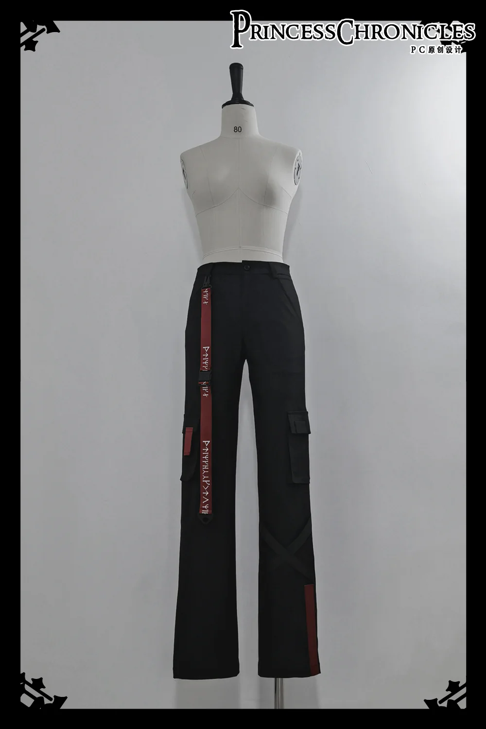 Nameless Blade - Waste Soil Ouji Lolita Slim Black Pants - Image 28