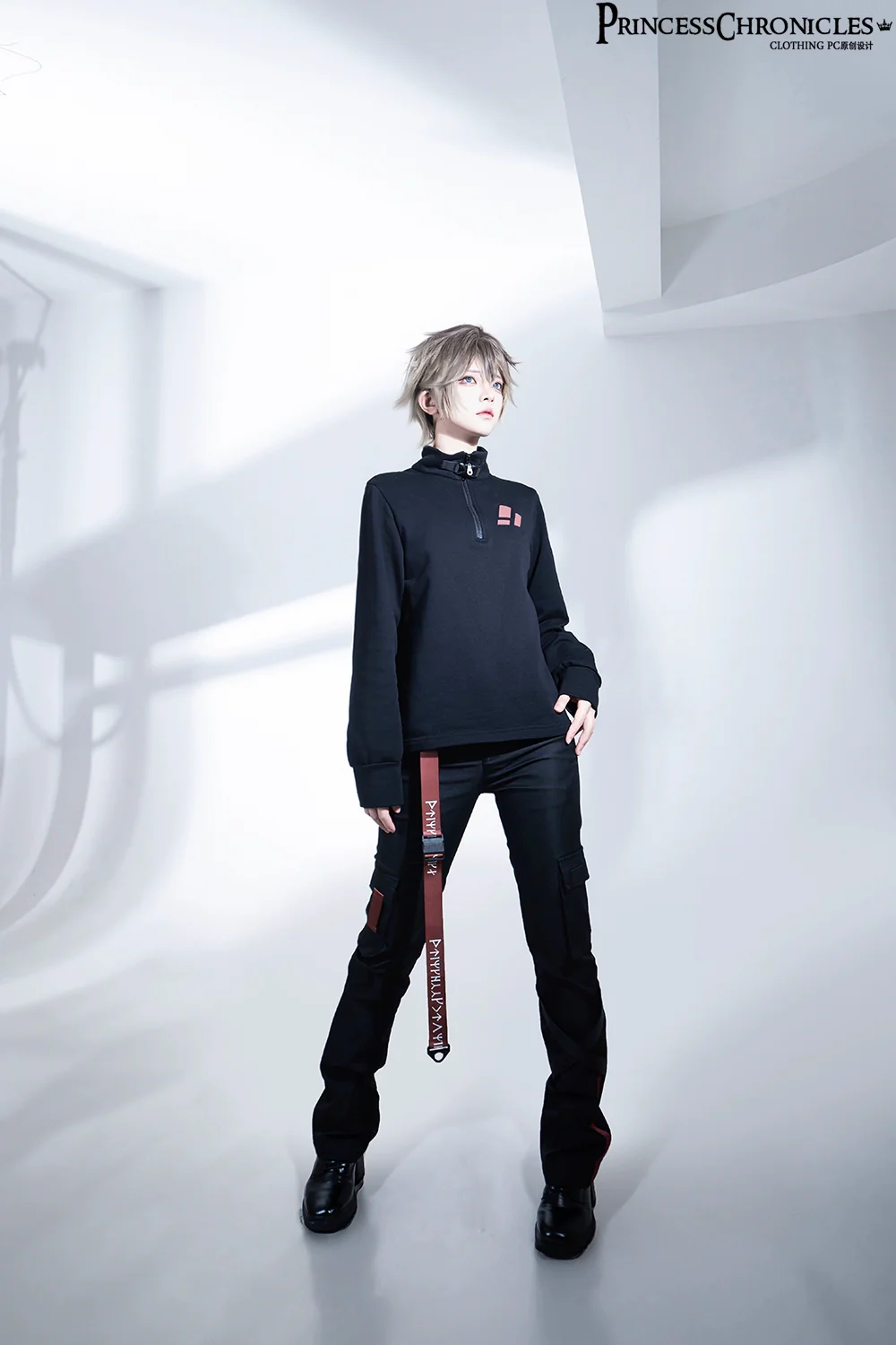 Nameless Blade - Waste Soil Ouji Lolita Slim Black Pants - Image 4