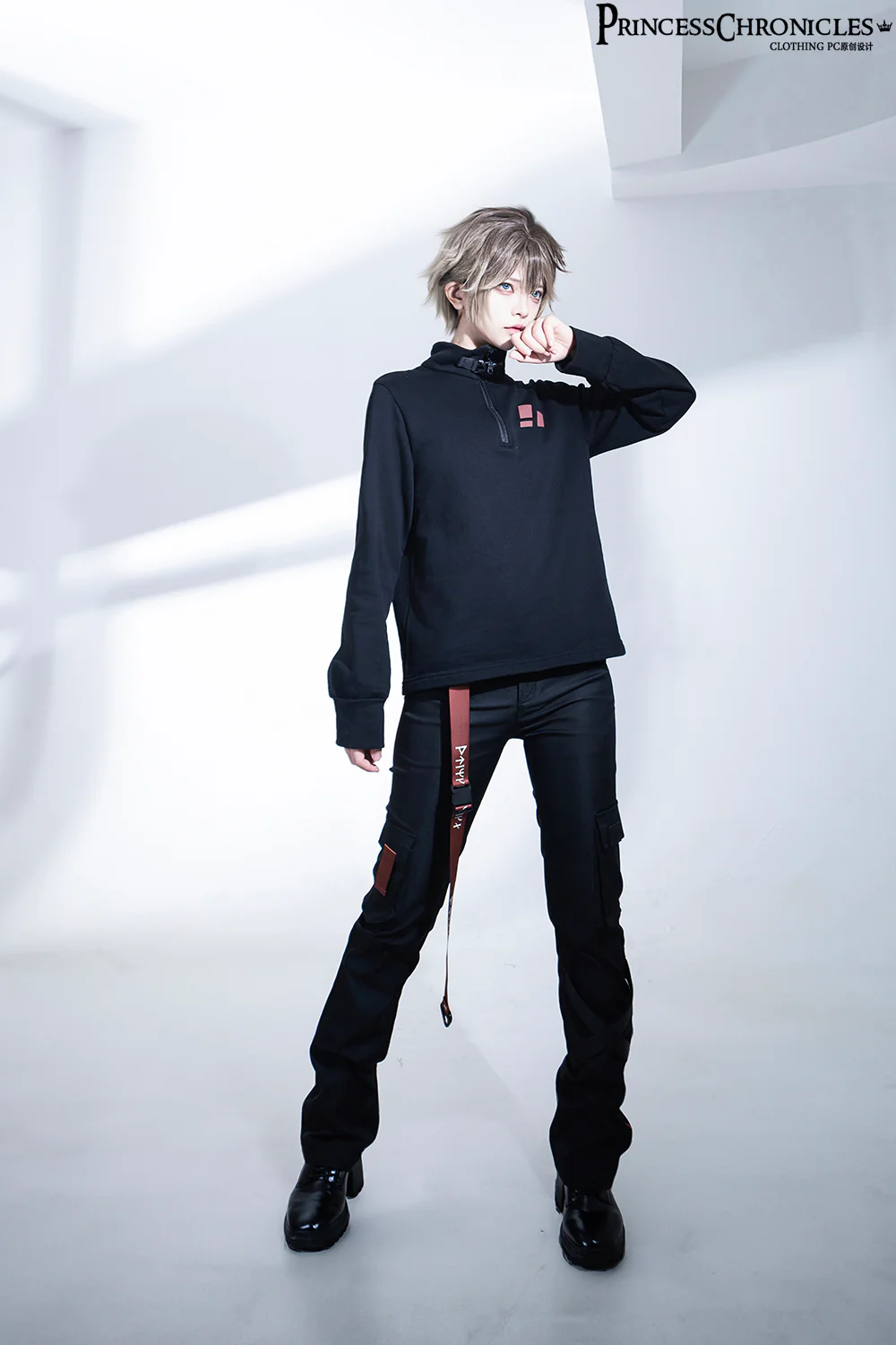 Nameless Blade - Waste Soil Ouji Lolita Slim Black Pants - Image 7