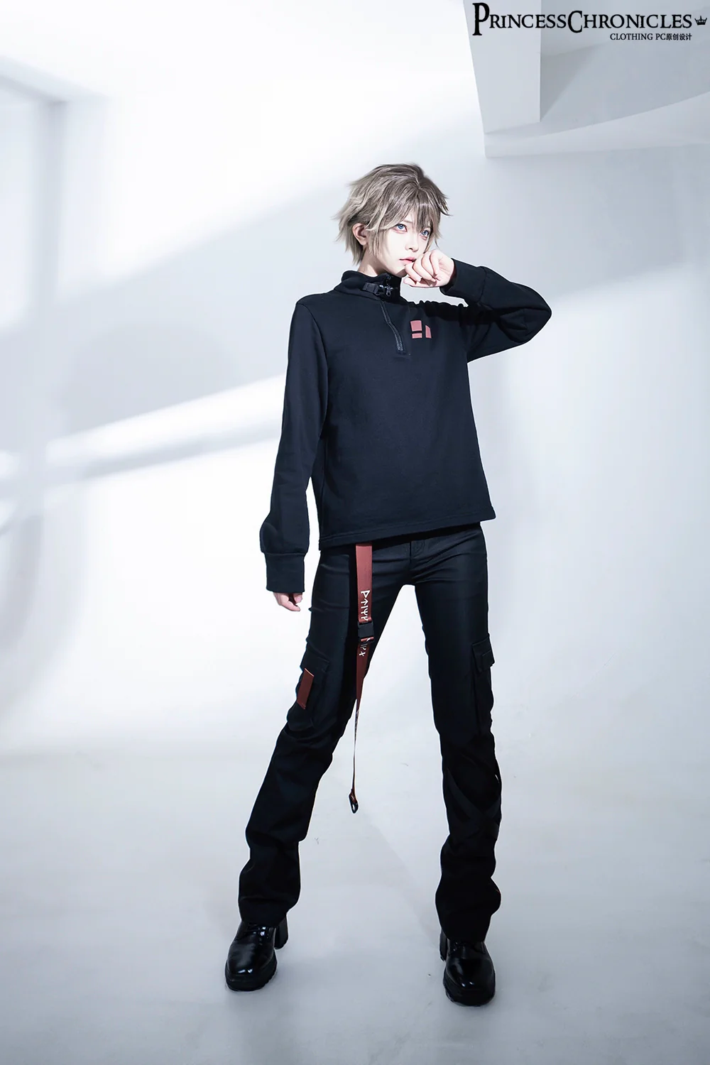 Nameless Blade - Waste Soil Ouji Lolita Slim Black Pants - Image 8