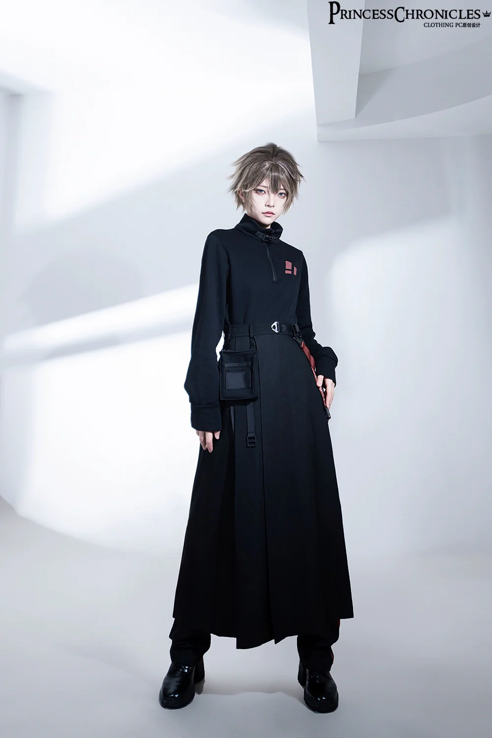 Nameless Blade - Waste Soil Ouji Lolita Slim Black Pants - Image 9
