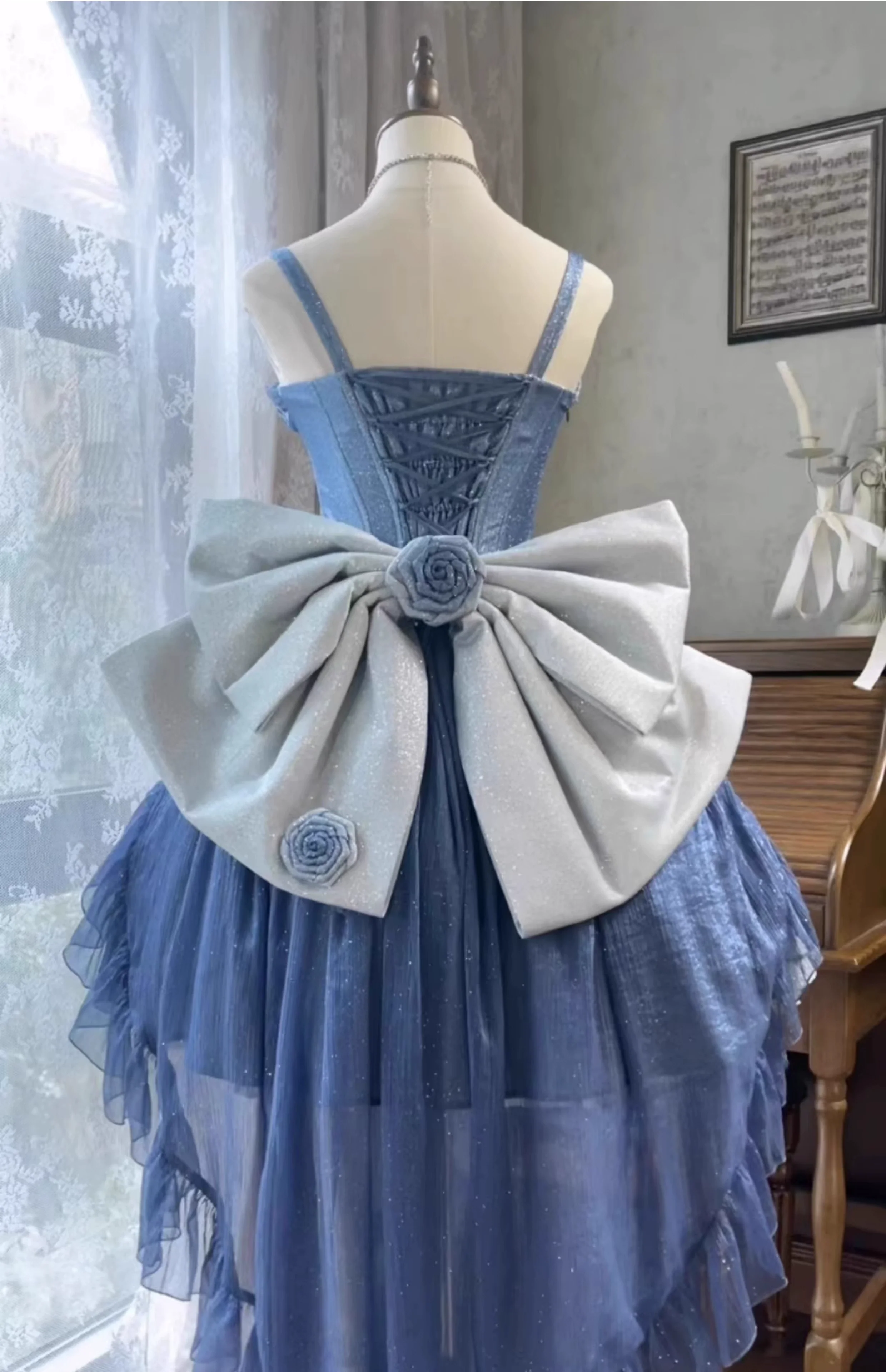 Nectarine White Tea - Captivating Starry - Wedding Lolita Dress Elegant Bridal JSK - Image 14