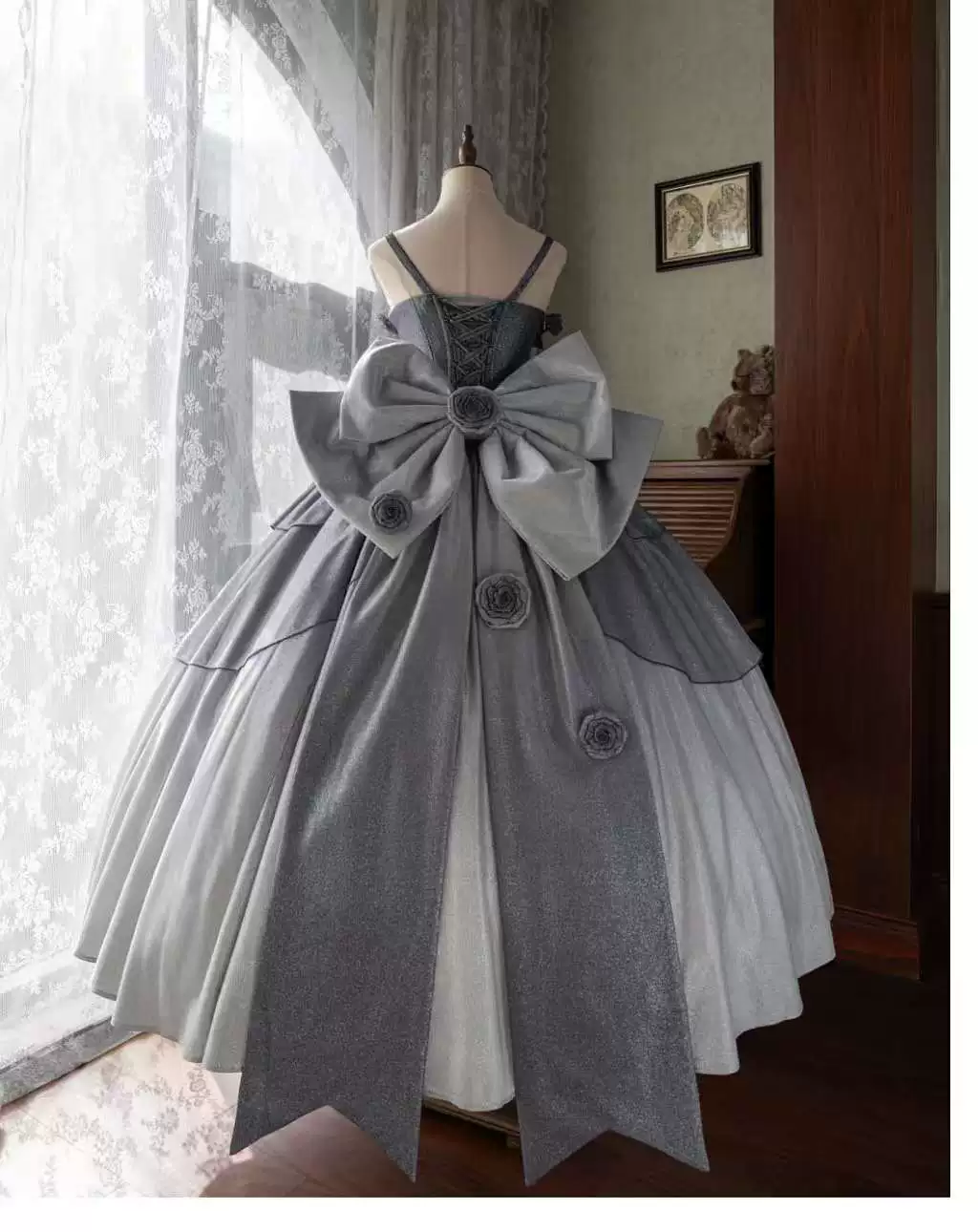 Nectarine White Tea - Captivating Starry - Wedding Lolita Dress Elegant Bridal JSK - Image 19