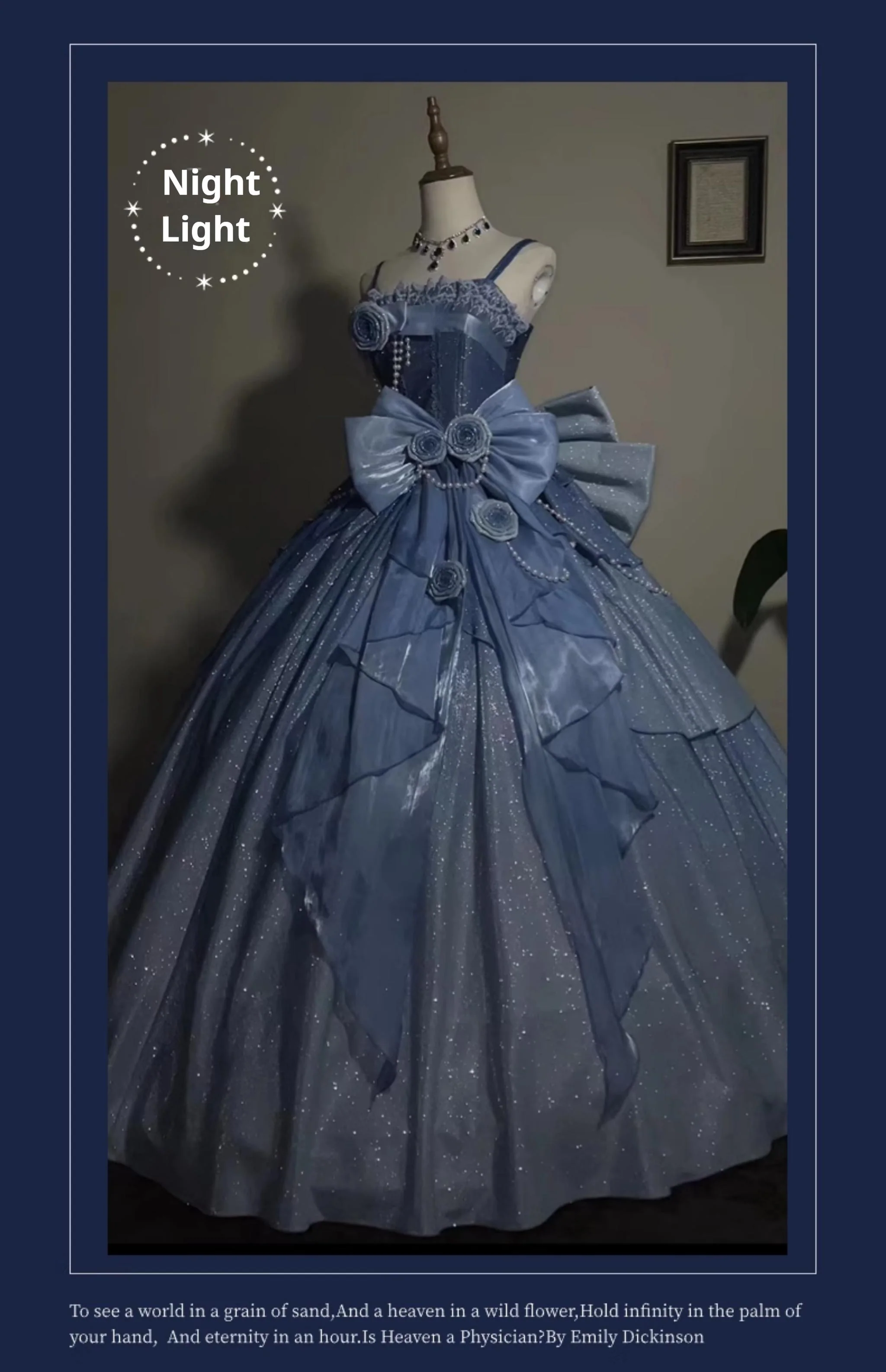 Nectarine White Tea - Captivating Starry - Wedding Lolita Dress Elegant Bridal JSK - Image 2