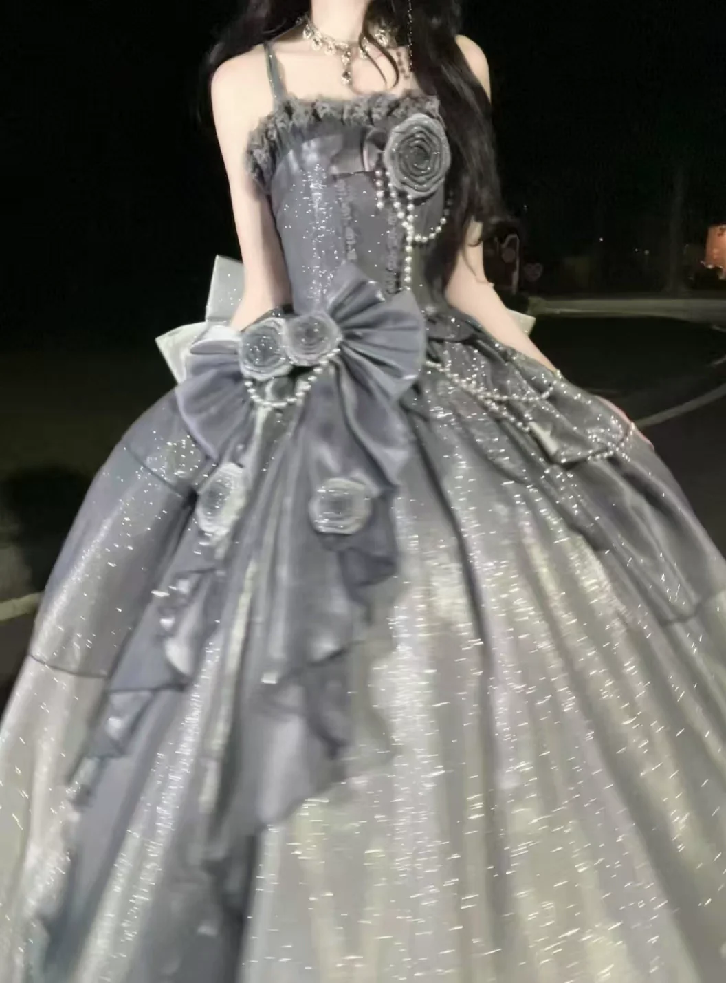 Nectarine White Tea - Captivating Starry - Wedding Lolita Dress Elegant Bridal JSK - Image 21