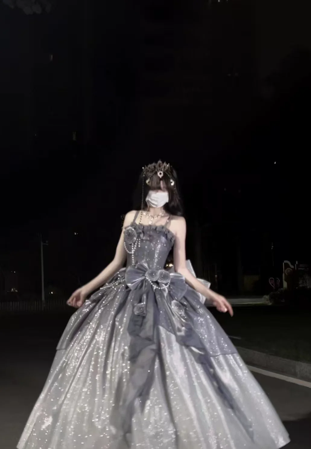 Nectarine White Tea - Captivating Starry - Wedding Lolita Dress Elegant Bridal JSK - Image 22