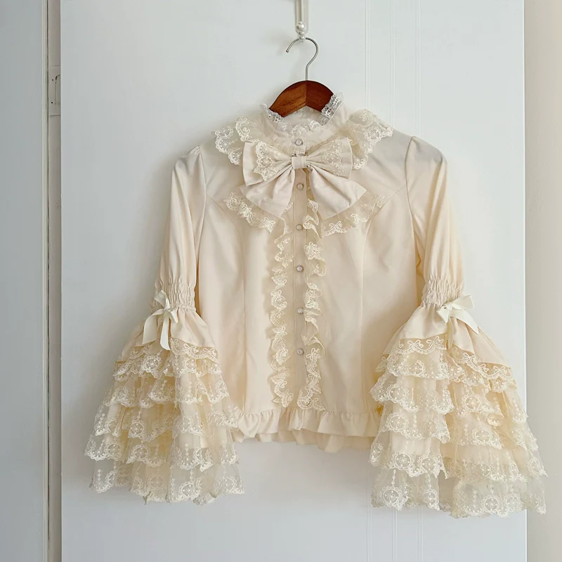 Hanguliang - Love and Heart Palpitations - Wedding Lolita JSK, Bridal Lolita Dress - Image 10