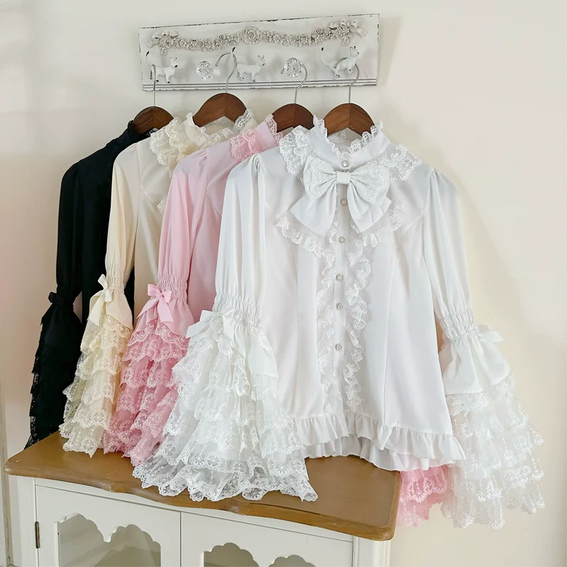 Hanguliang - Love and Heart Palpitations - Wedding Lolita JSK, Bridal Lolita Dress - Image 14