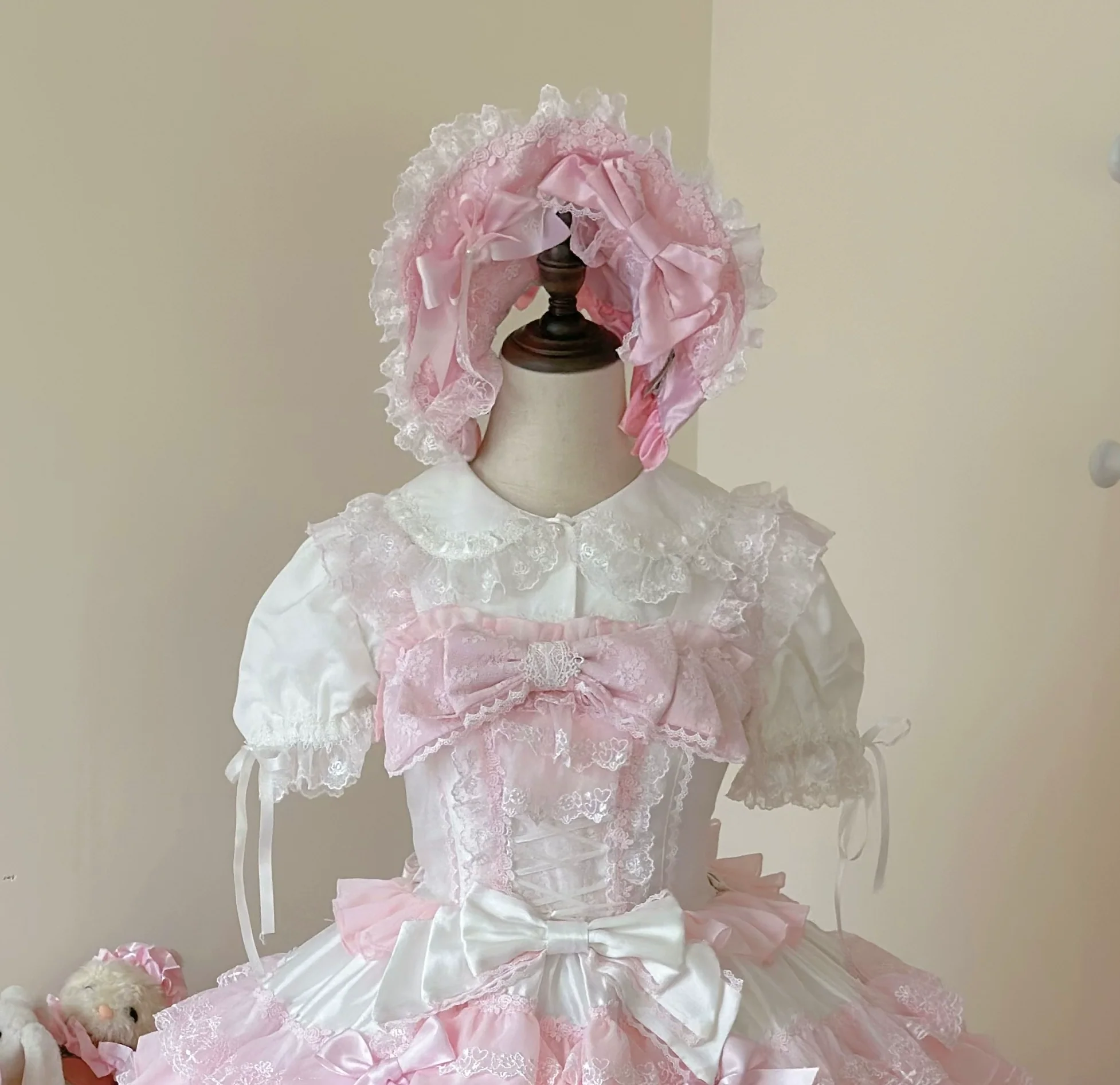 Cocoa Sweetheart - Love Descends - Wedding Lolita Jumper Dress, White Blouse - Image 24