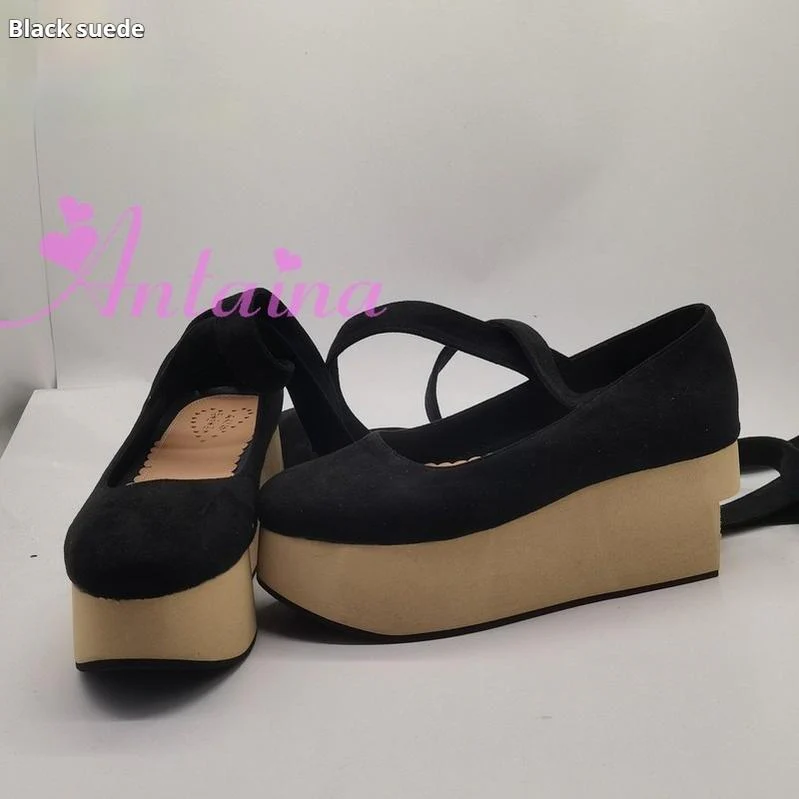 Antaina - Wedding Lolita Platform Shoes Bridal Shoes Multicolor - Image 10